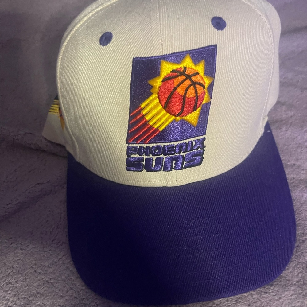 White and Blue Vintage NBA Hat